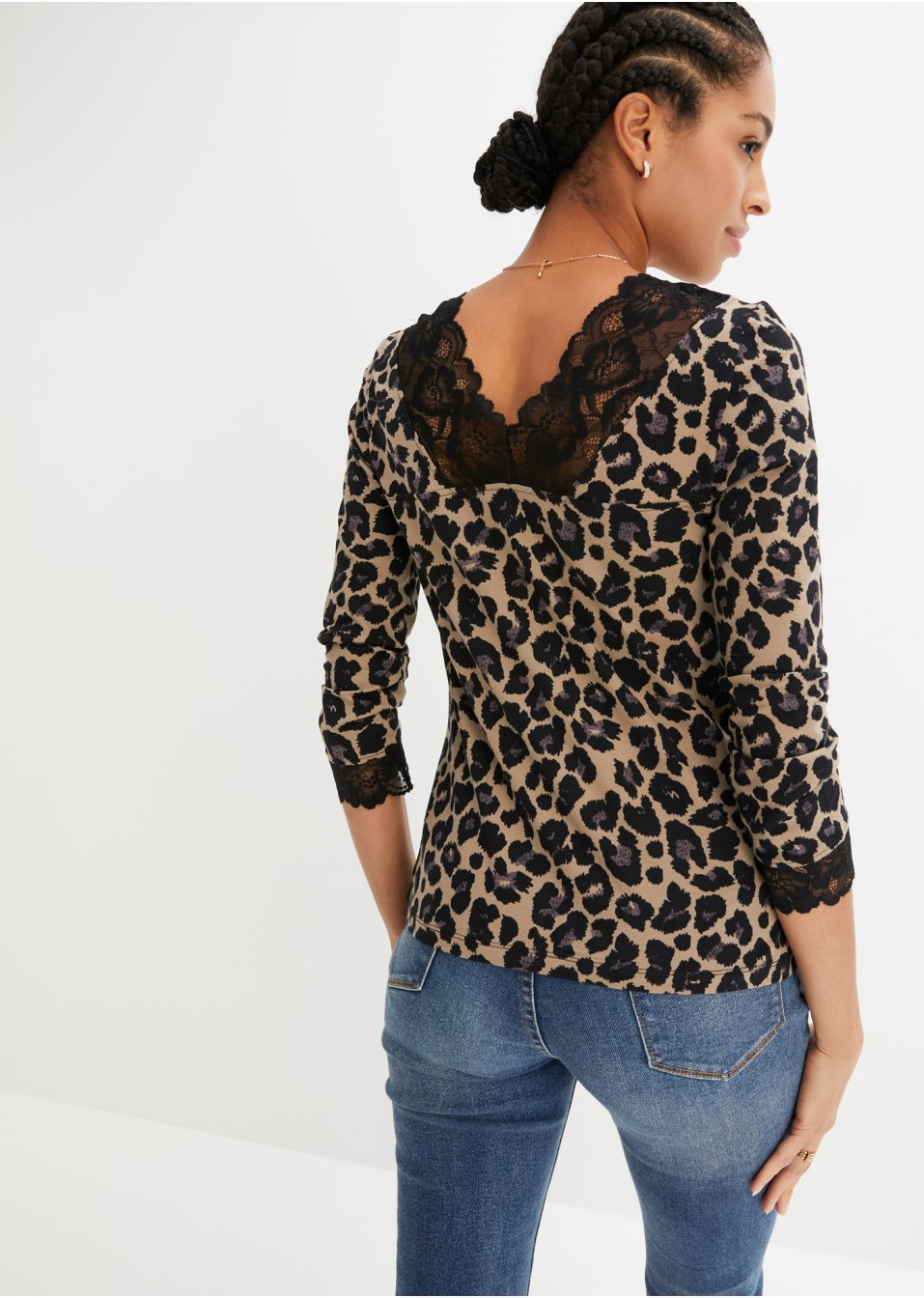 T-shirt à dentelle
