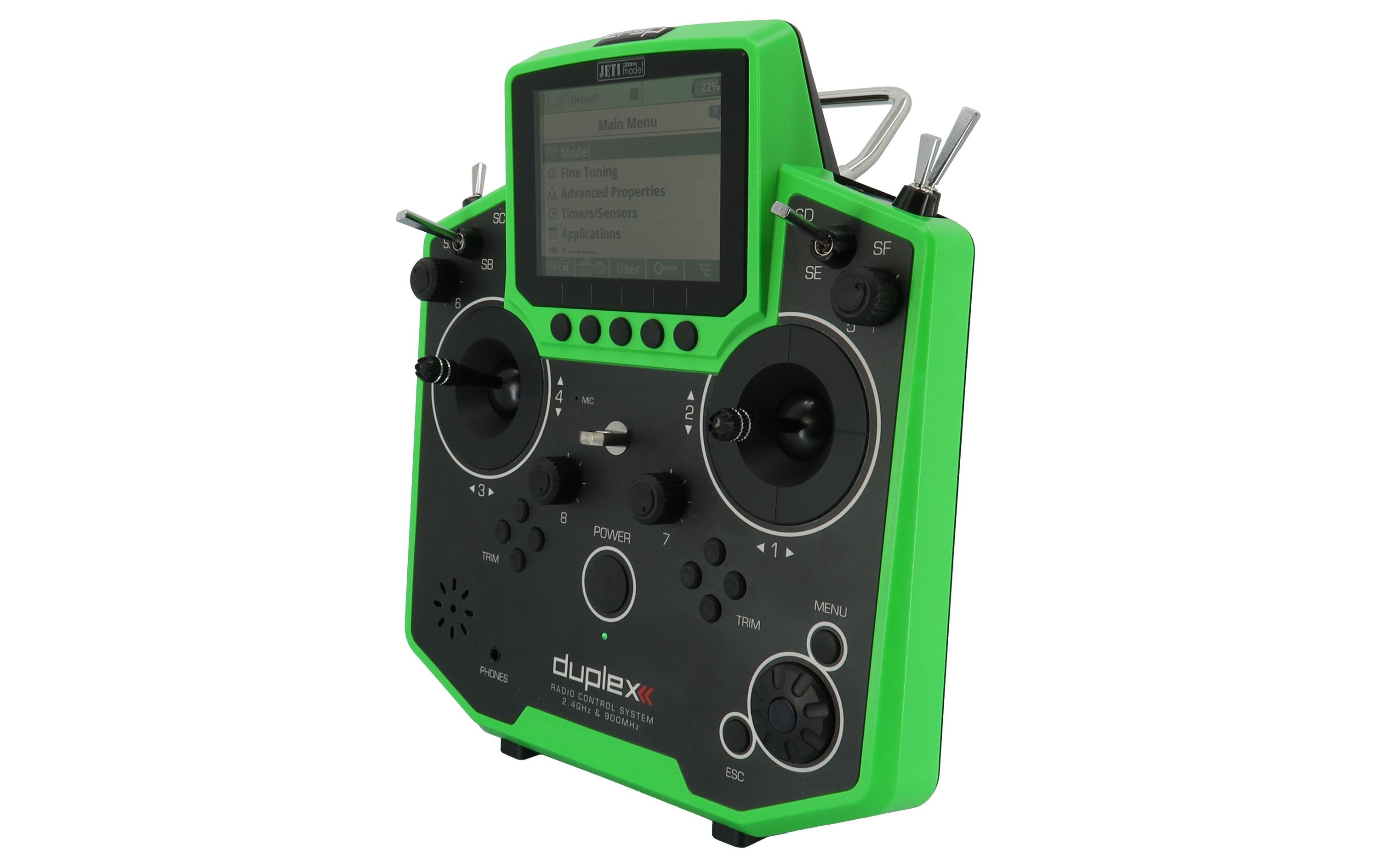 Fernsteuerung Duplex DS-12 EX Grün<br>Handlicher Jeti Duplex 2.4 GHz Sender