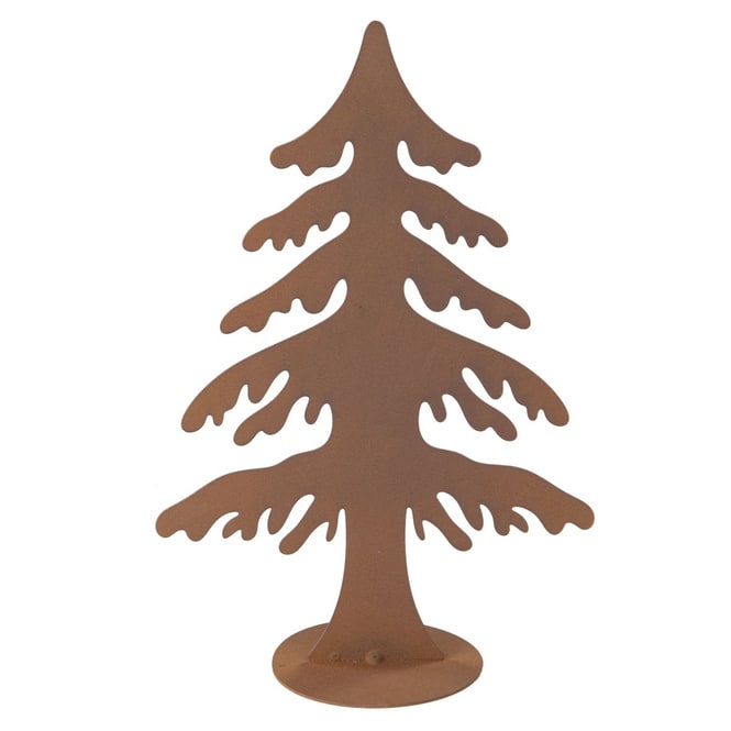 Baum rostbraun - ca. 15,5 x 7,5 x 23 cm