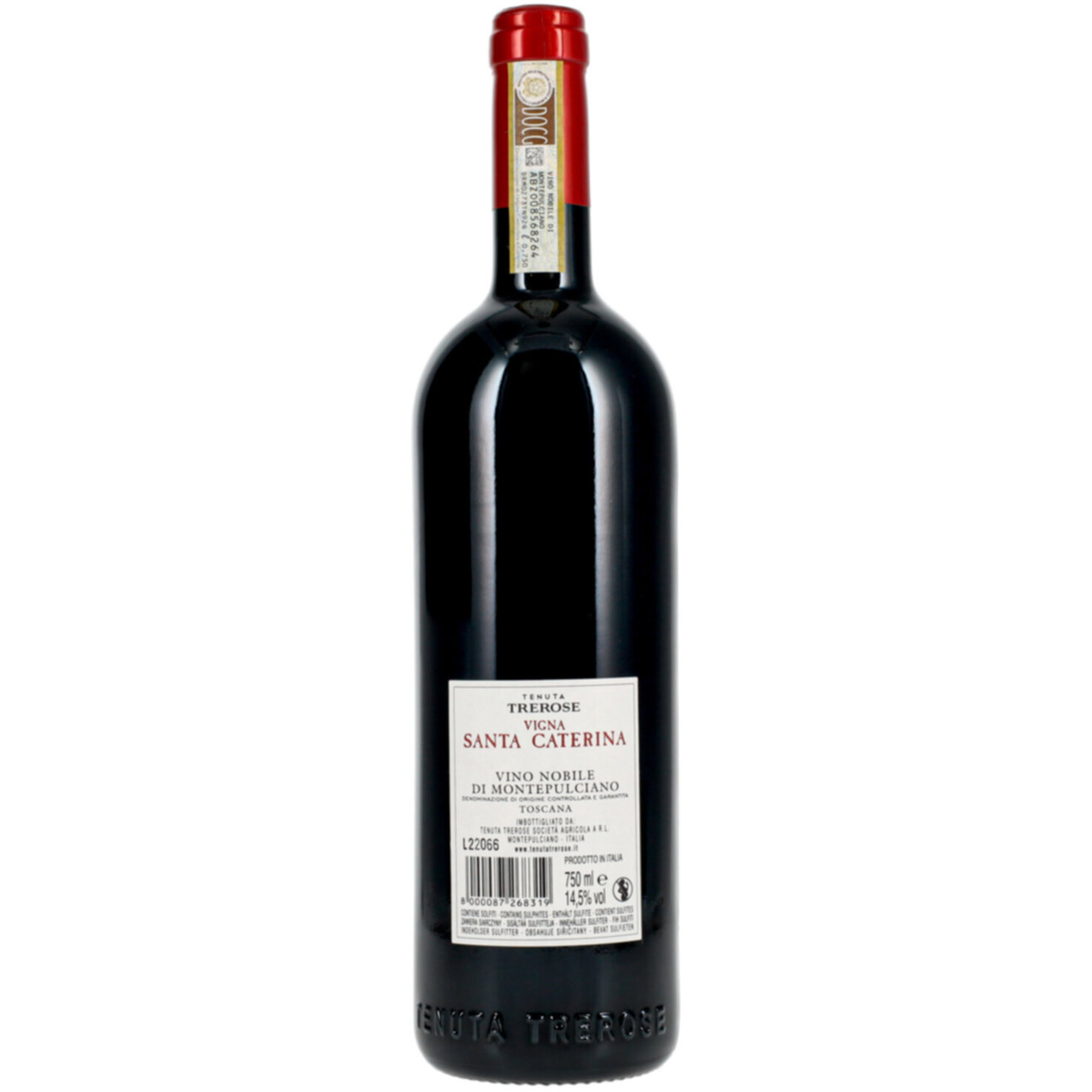 Vino Nobile di Montepulciano DOCG Sangiovese Santa Caterina Tenuta Tre Rose -75cl