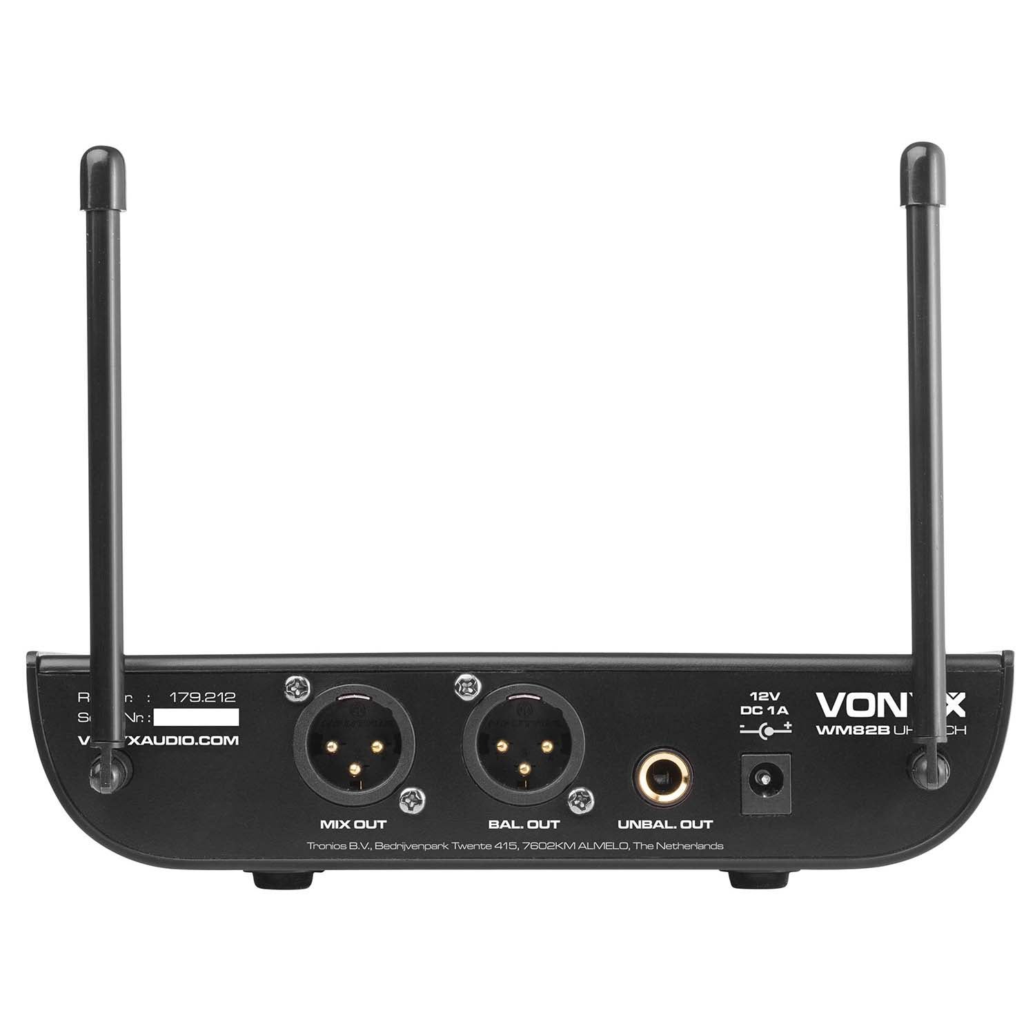Vonyx WM82 draadloze microfoonset 863.1/864.5 MHz