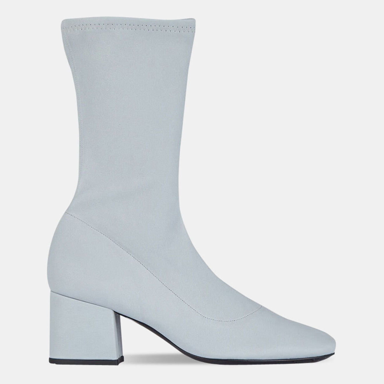 By Far Bottines en Velours de Cuir Maya bleues - Talon 6,5 cm