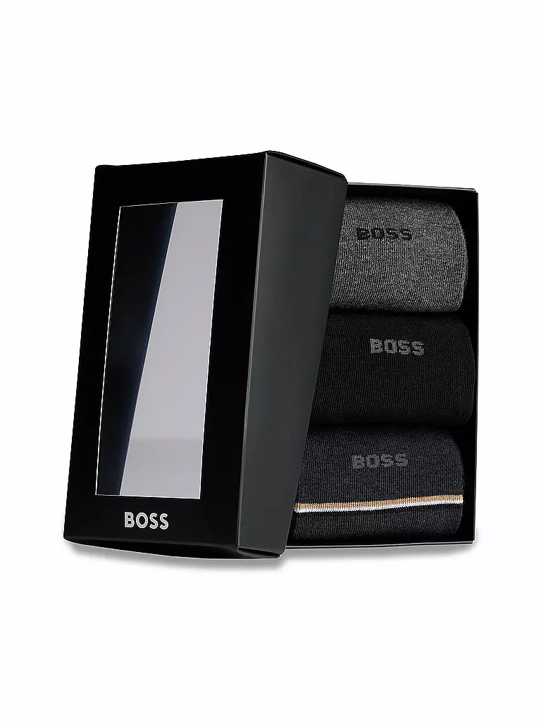 BOSS Socken 3er Pkg. grau  grau