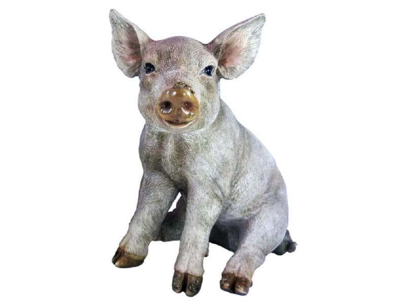 Vivid Arts Dekofigur Schwein Tiere für den Garten