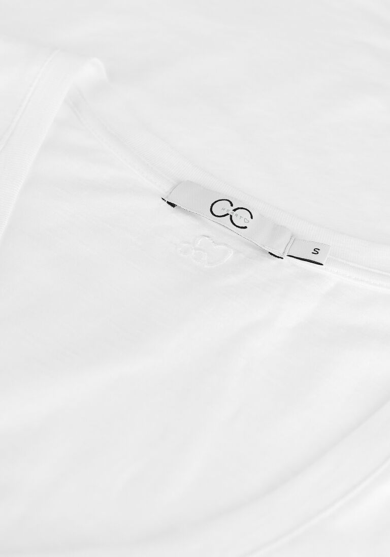 CC HEART gebroken wit cc heart t-shirt basic v-neck tshirt