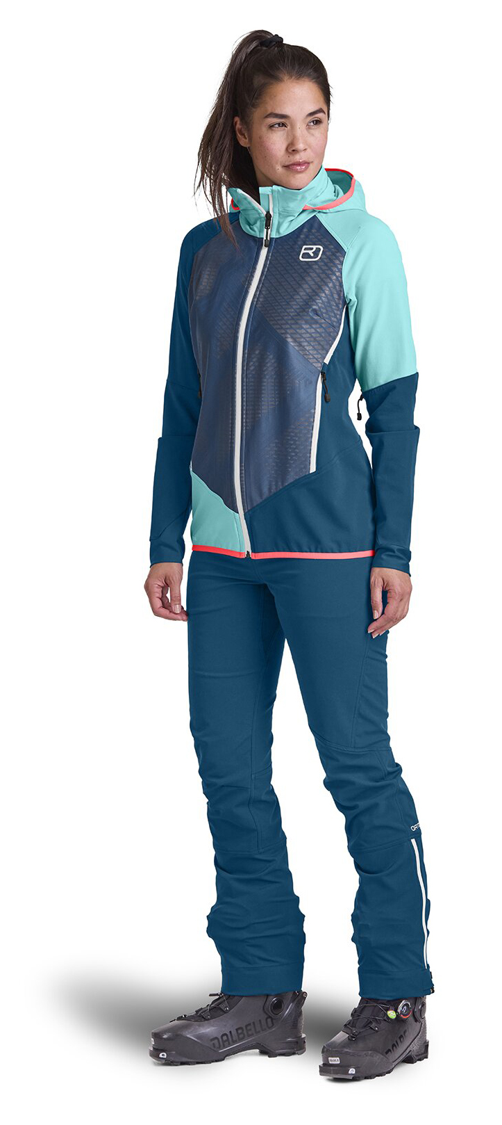 Col Becchei Jacket Dame Petrol Blue