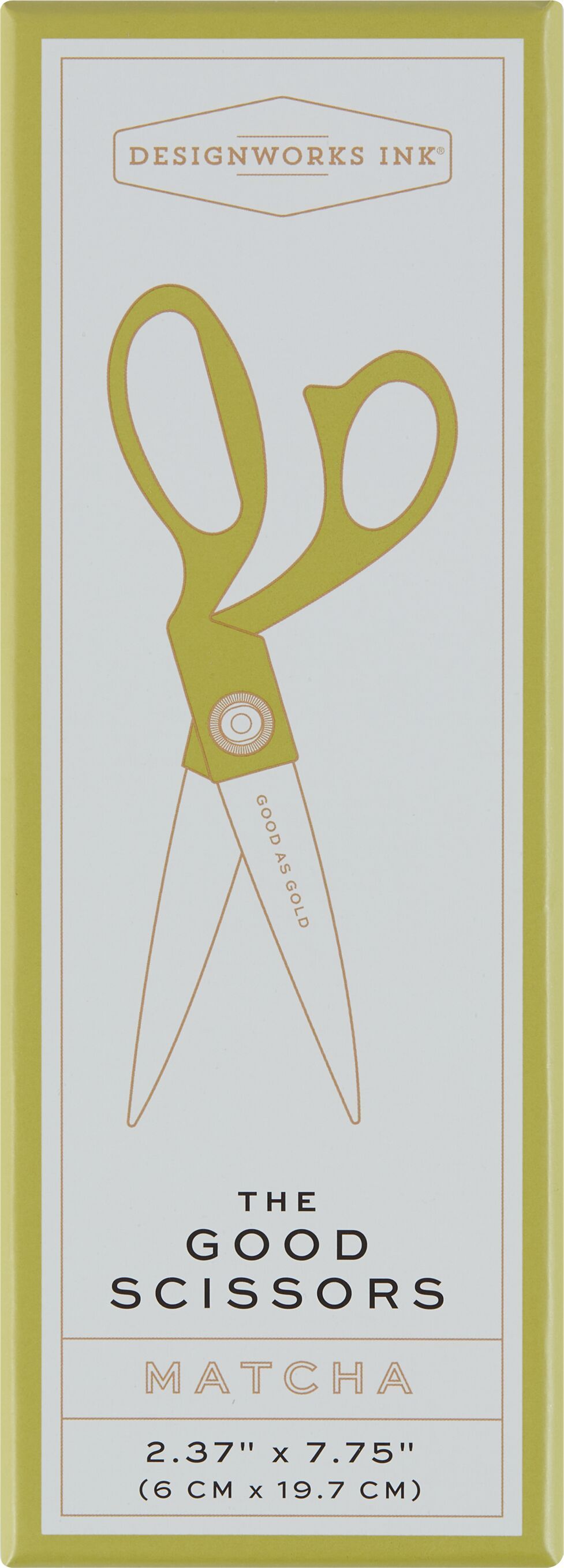 Schere - Hellgruen / B: 6.4 cm x T: 19.7 cm x H: 1.8 cm