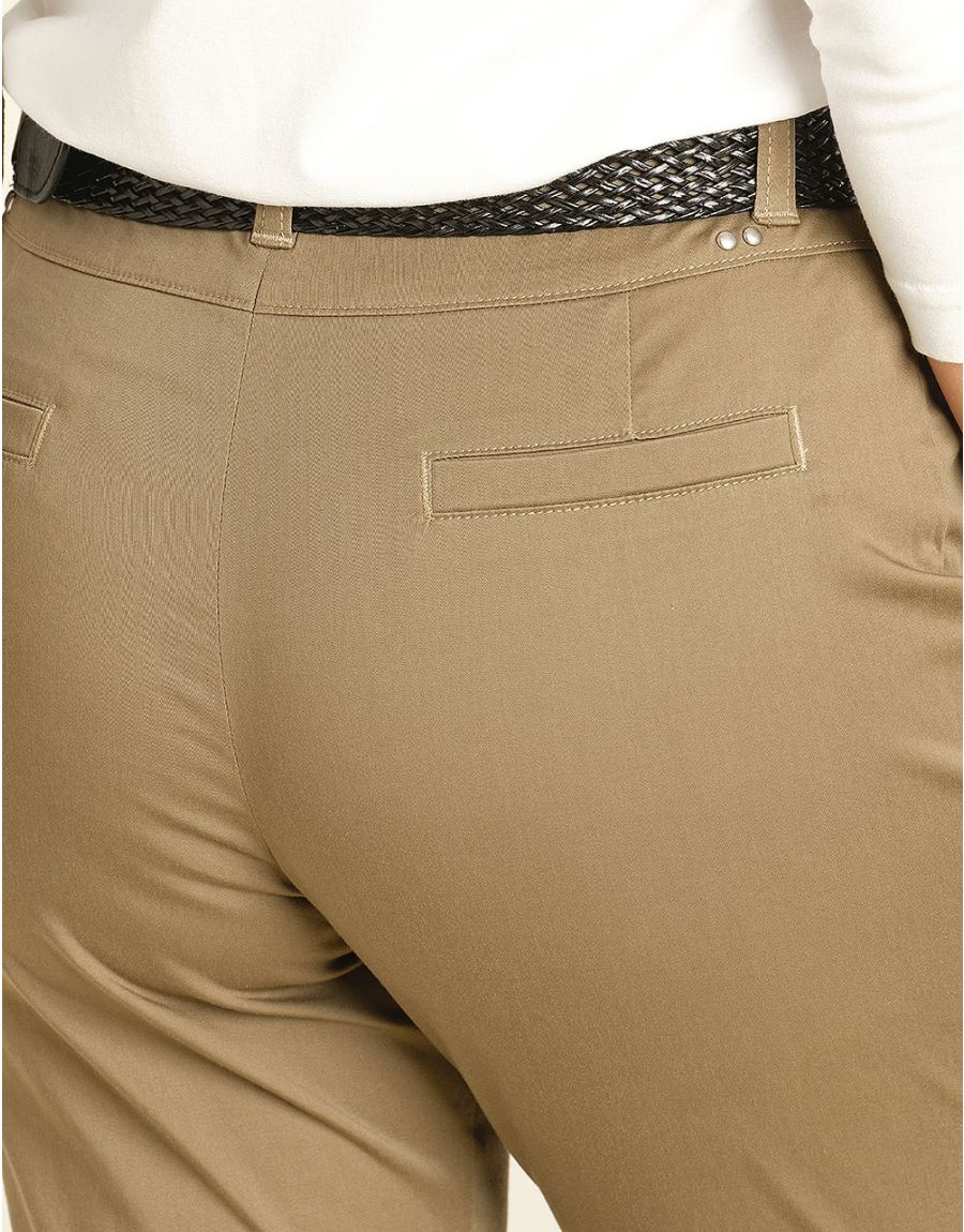Pantalon 7/8e beige taupe