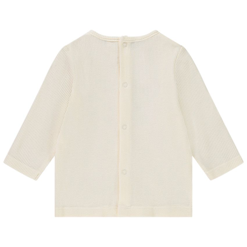 Pyjama 2 pièces effet nid d'abeille Koala pour bébé garçon - Ecru