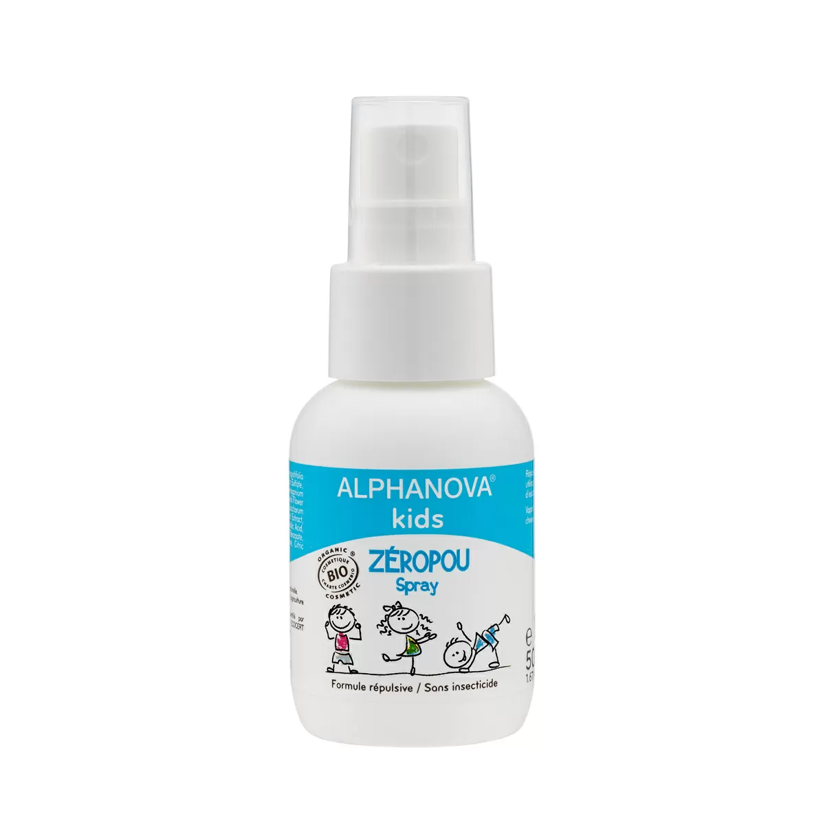Alphanova Kids Zeropou - Spray mod  lus - 50ml