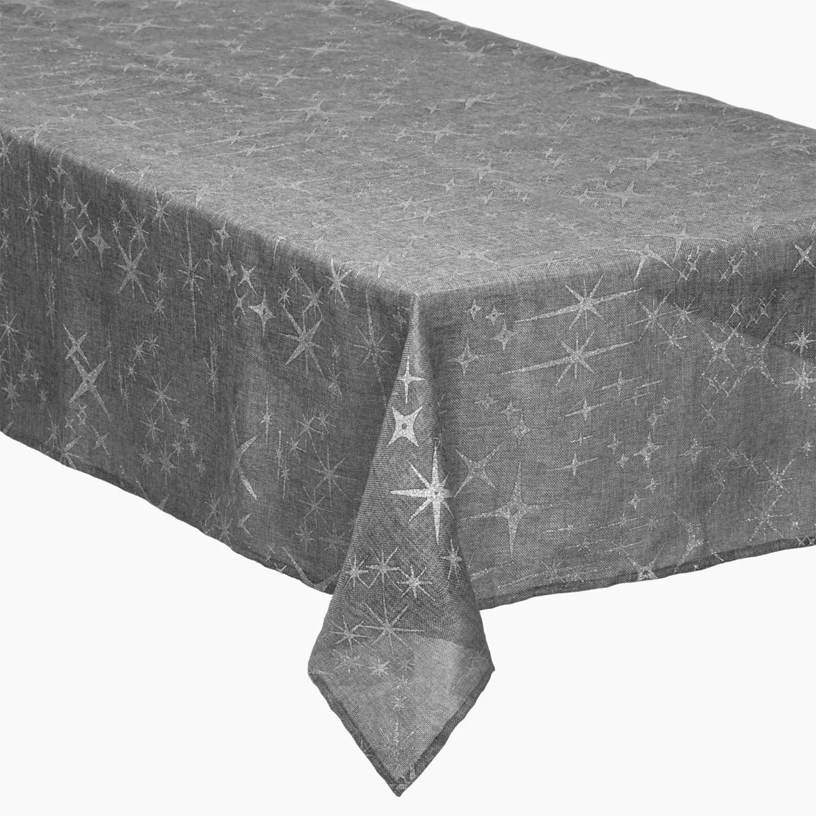 Nappe de Noël rectangulaire (140 x 240 cm) Caneva Gris