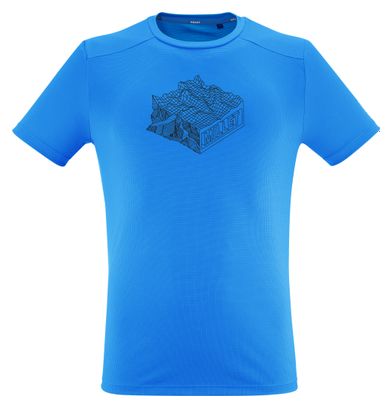 T-shirt Millet Kamet Map Bleu Homme