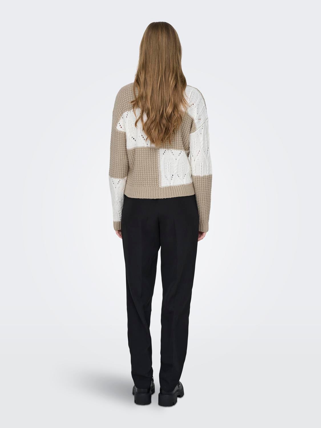 JDYJUSTY Strickpullover Cement