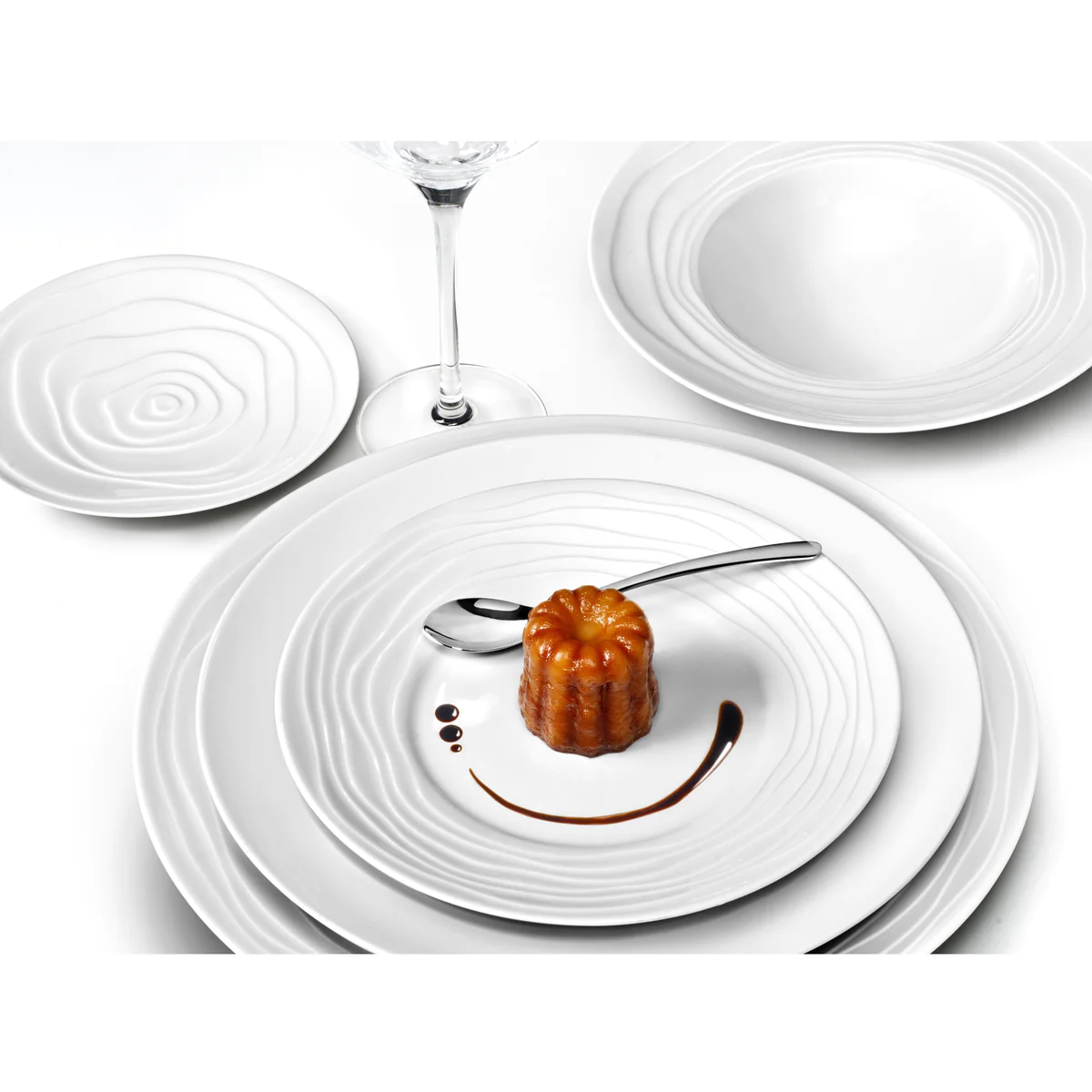 Onde - Assiette plate 27.5 cm (lot de 6) Médard de Noblat
