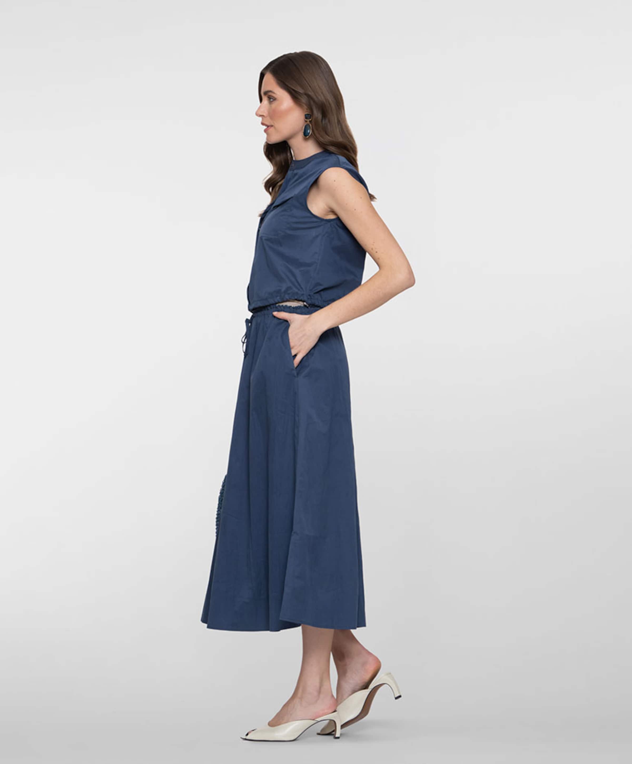 Geisha Dames rok blauw