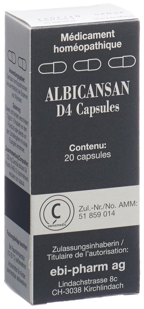 ALBICANSAN Kaps 4 D Blist 20 Stk