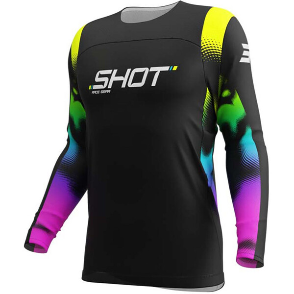 Shot - Maillot Contact Nitro Noir / Jaune / Rose / Vert / Turquoise