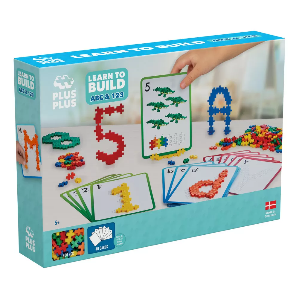Plus-Plus Learn To Build ABC & 123 - 600 stk.