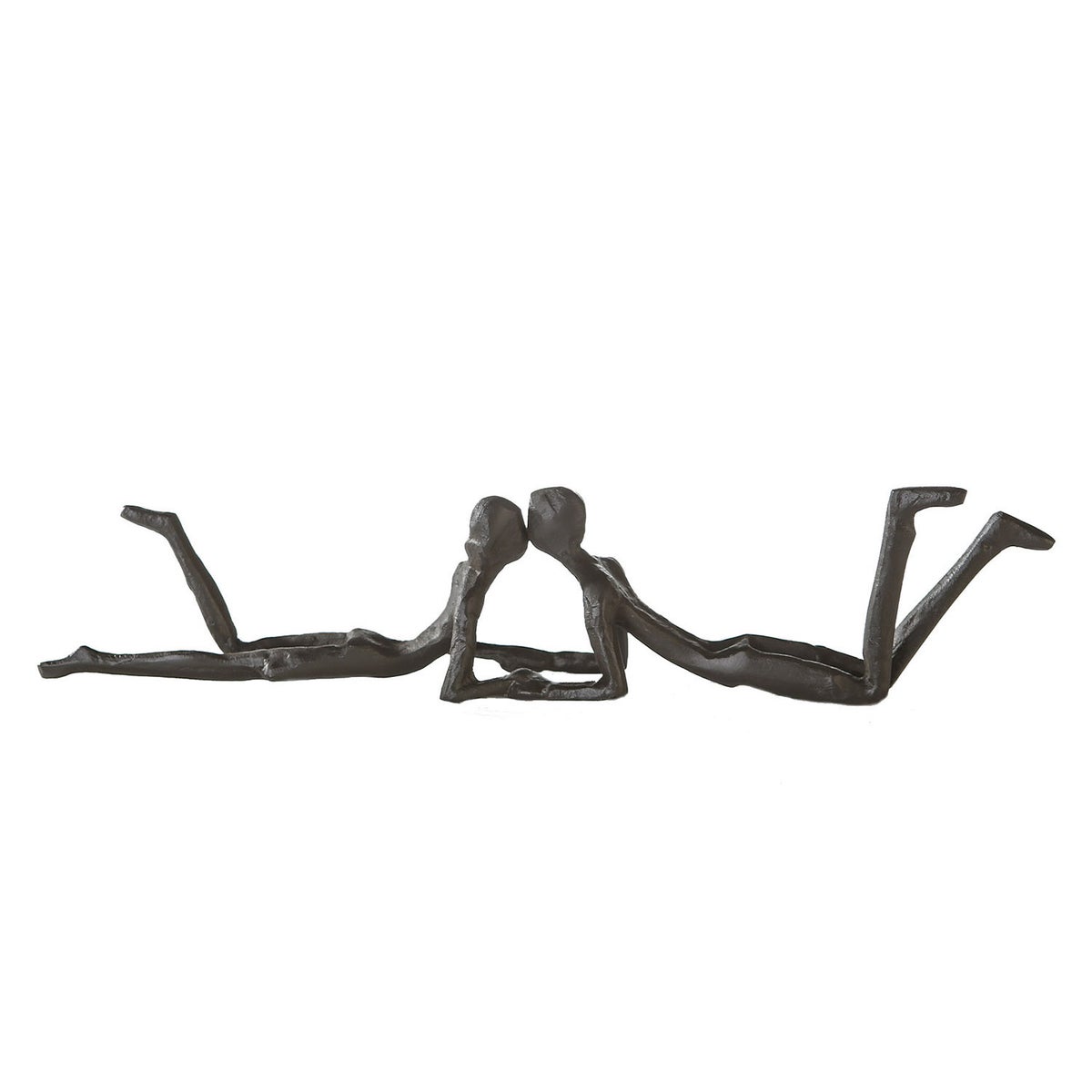 Sculptuur Gilde Decoratie Hoogte 6cm Breedte 30cm Bruin IJzer