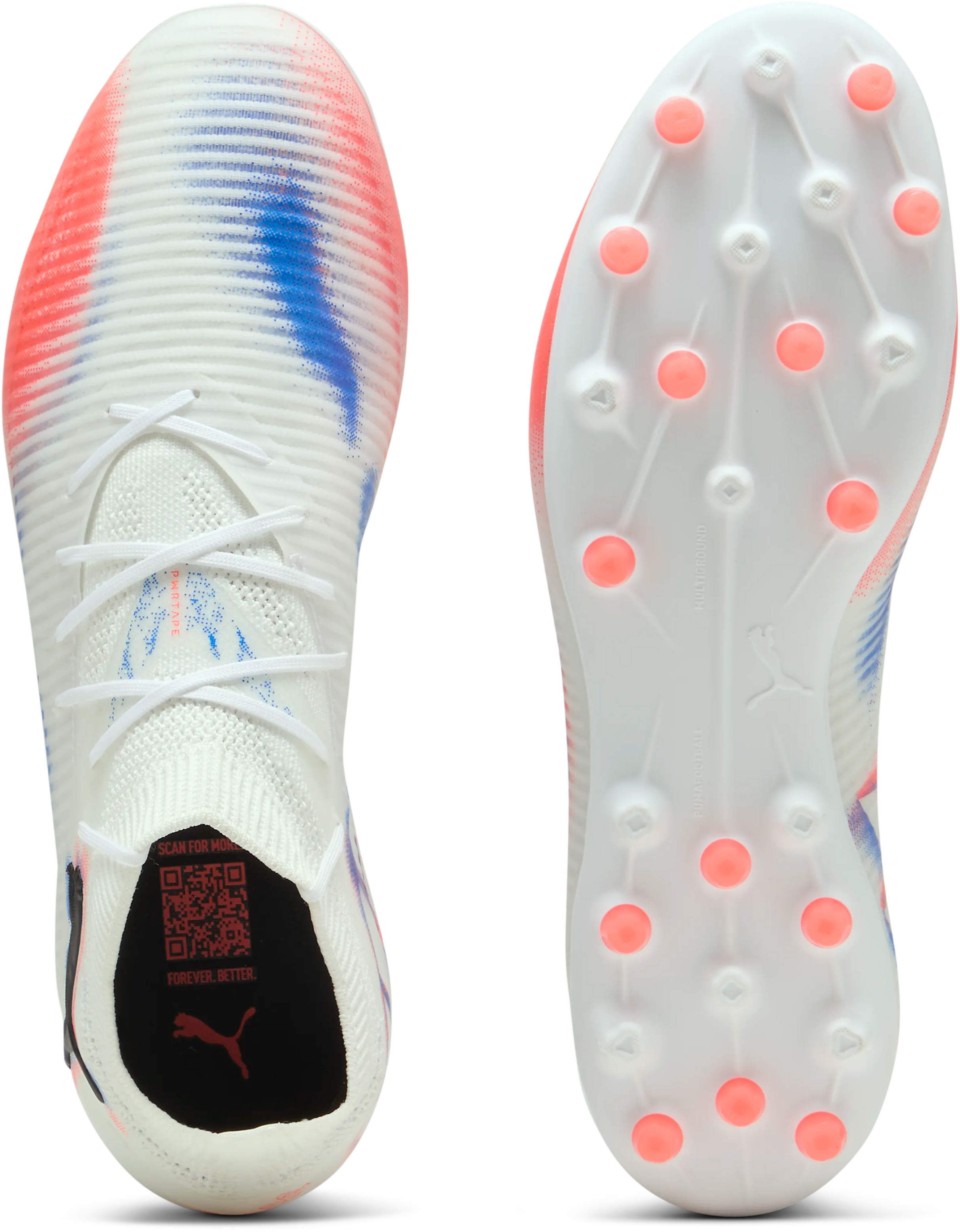 Future 8 Pro MG Unisex PUMA White/PUMA Black/Glowing Red