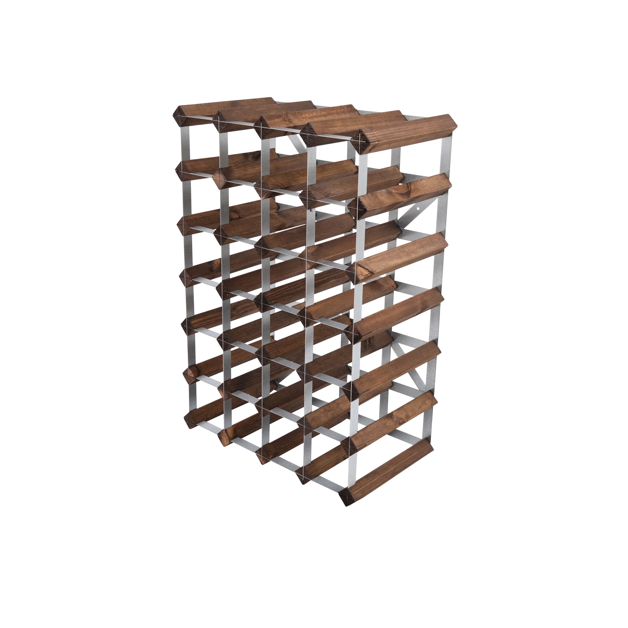 Traditional Wine Rack  Vinreol, 30 flasker - mørk eg