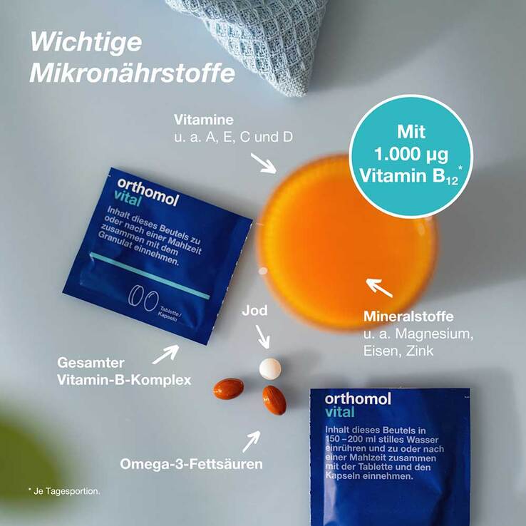 Orthomol Vital Granulat / Tablette / Kapseln Grapefru., 30 St