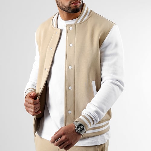 Veste Teddy 2559 Beige Blanc