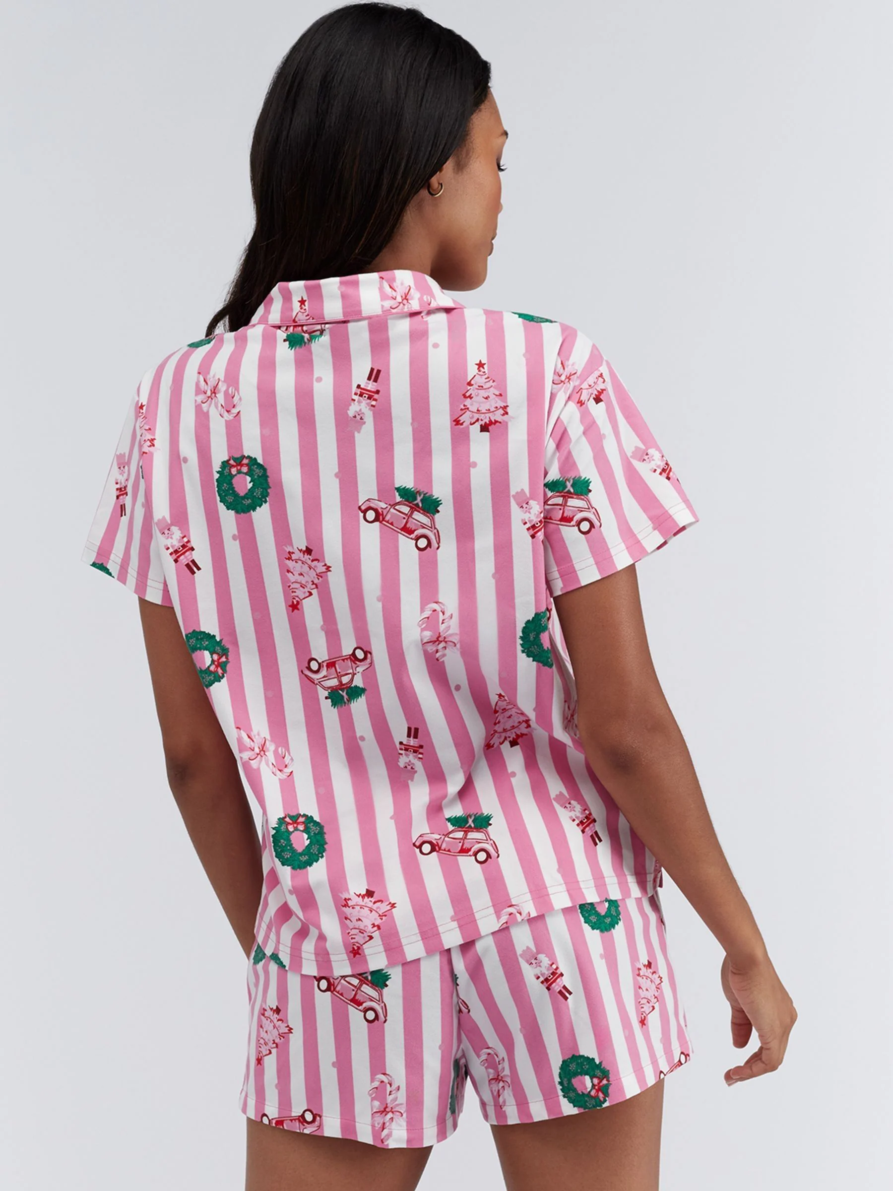 Roze/Witte Kerstprint - Boux Avenue Pyjamas In a Bag