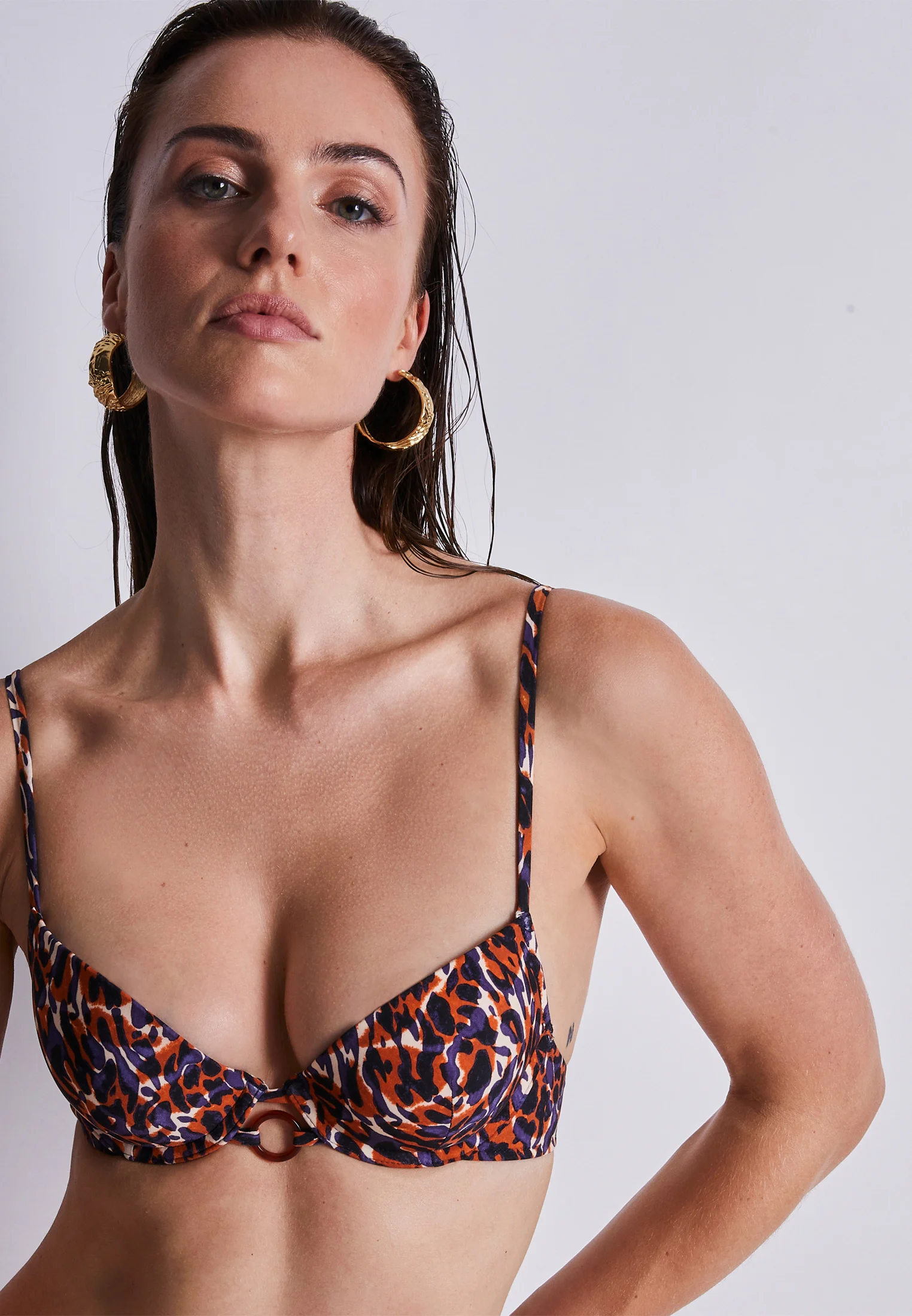 FIERCE SPIRIT - Haut de maillot de bain push-up | Rouge
