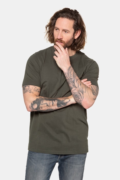 Henley, Basic, Knopfleiste, Halbarm