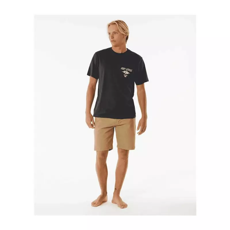 Teeshirt RIPCURL Fade Out Icon Tee Black/Purple
