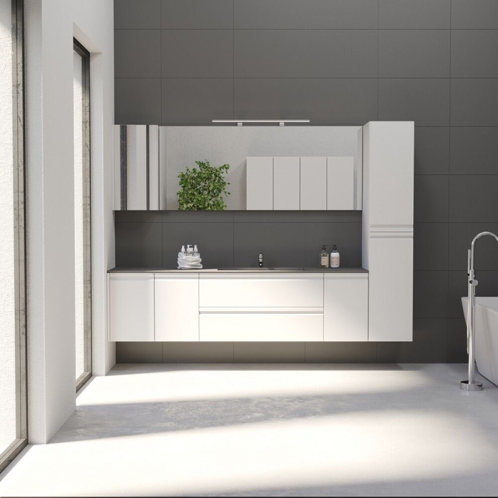FRONT TIL HØYSKAP CAMARGUE SKÄRGÅRD MODERNE INTEGRERT HVIT 2