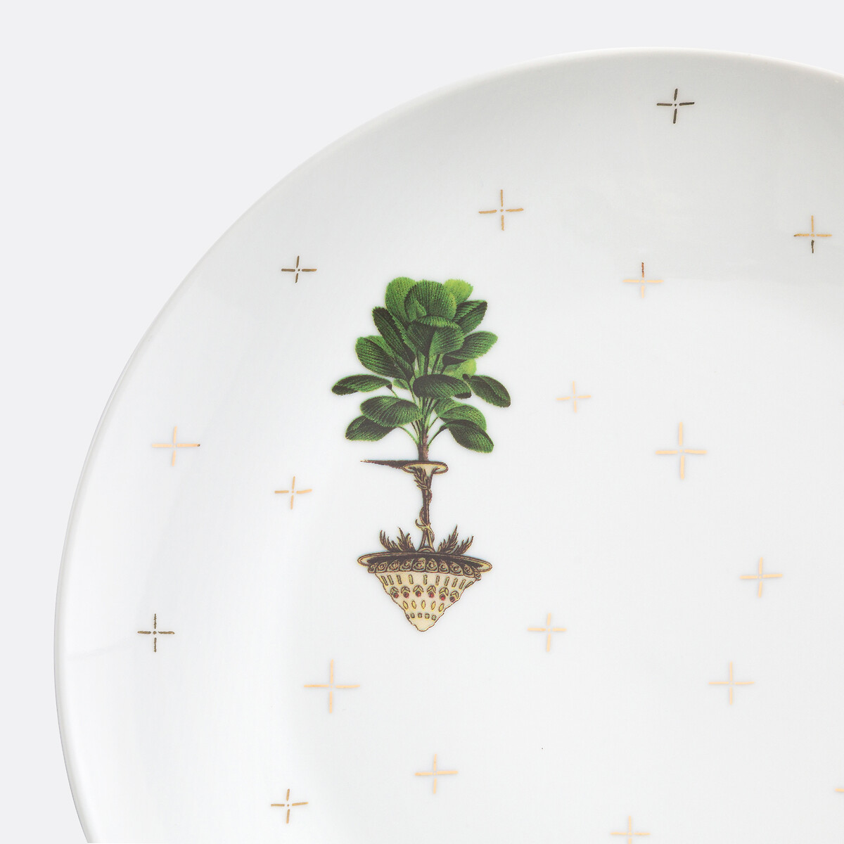 SAM BARON X LA REDOUTE INTERIEURS<br>Conjunto de 4 pratos de sobremesa em porcelana