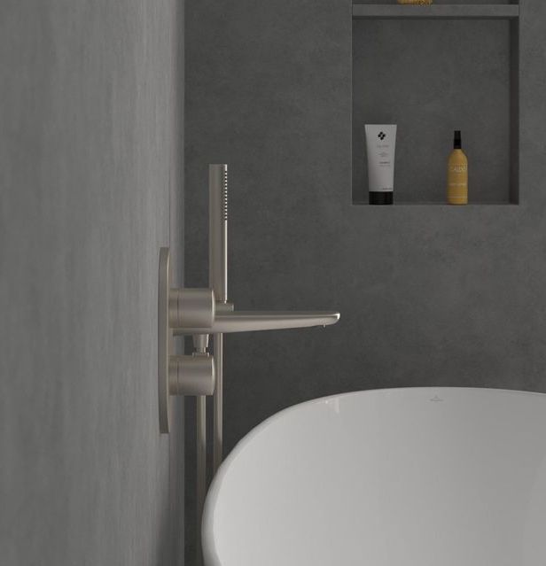 Villeroy & Boch - Antao - Inbouwthermostaat - Matt Brushed Nickel - RVS