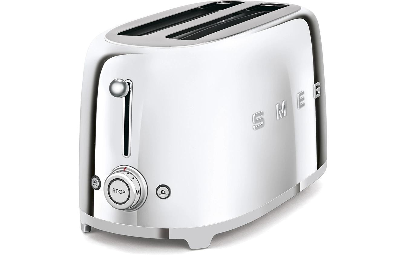 Toaster 50's Style TSF02SSEU Metall<br>Toaster mit extralangen Schlitzen