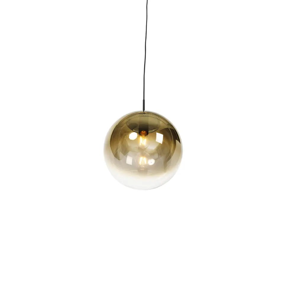 Qazqa hanglampen pallon goudkleurig e27