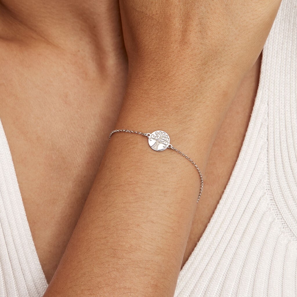 Bracelet Steenie Argent Blanc