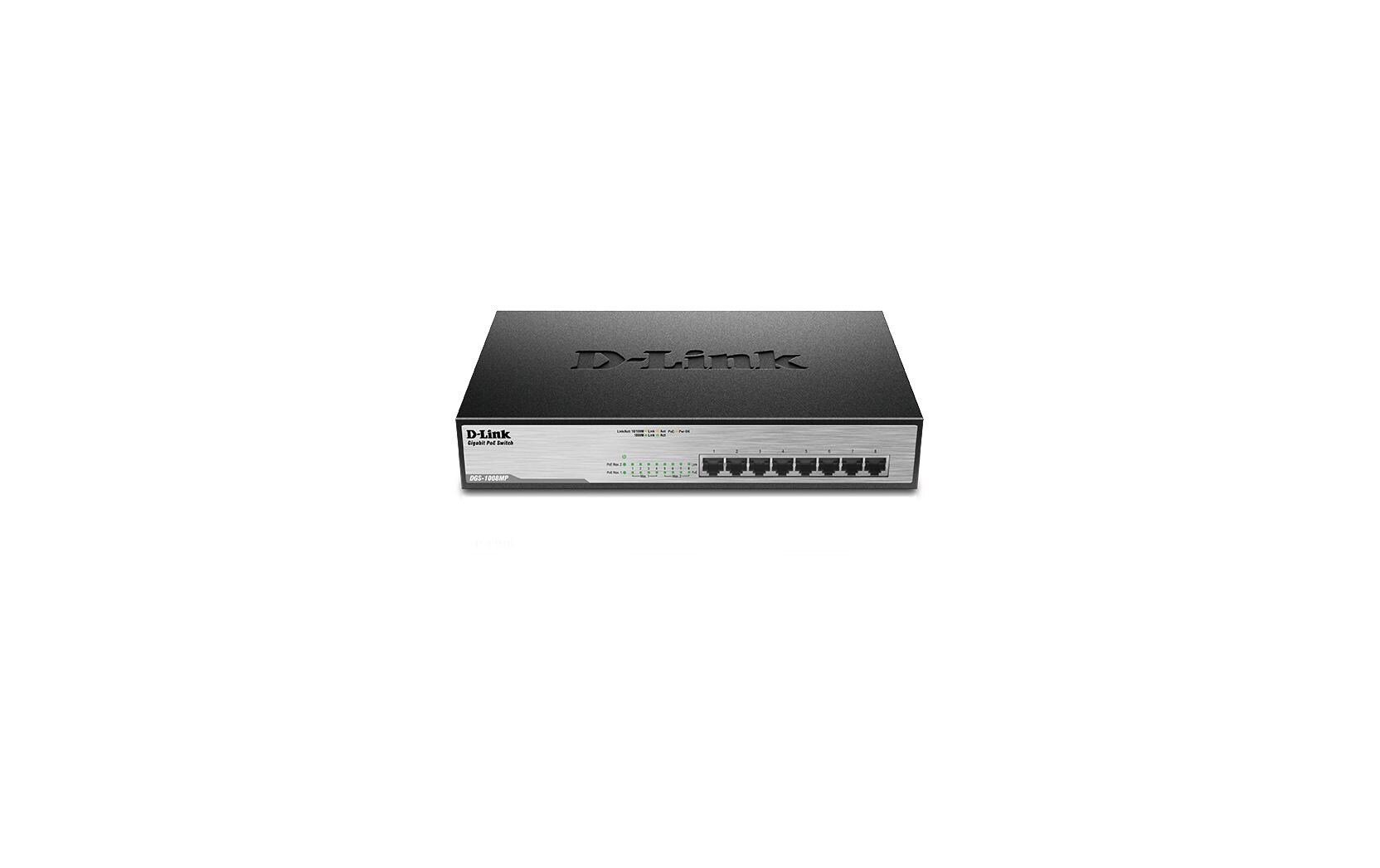 PoE+ Switch DGS-1008MP 8 Port<br>Unmanaged