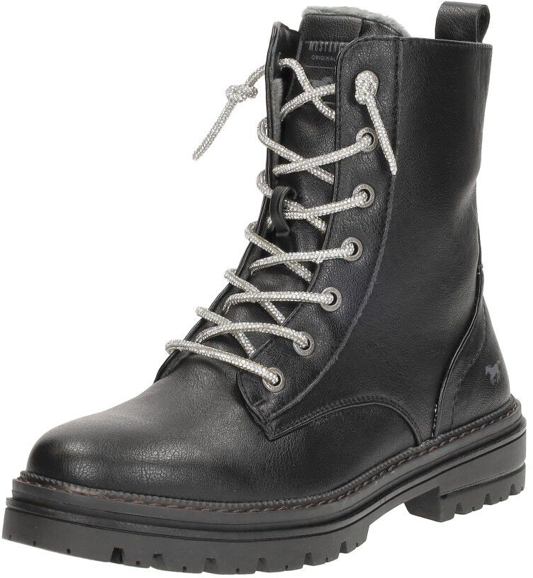 Mustang Veterschoenen Hoog zwart