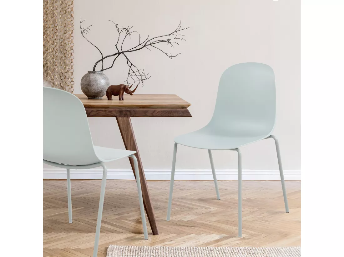 Chaise de conférence - Plastique - Turquoise - Hardin