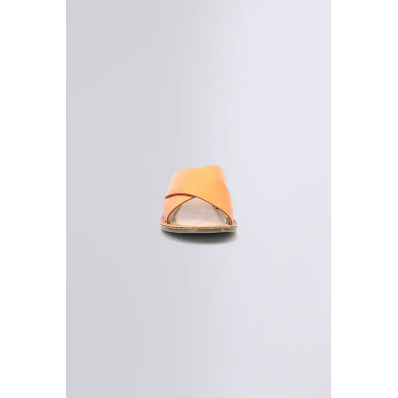 DIAZ ORANGE MÉTALLISÉ MULES Cuir  Femme