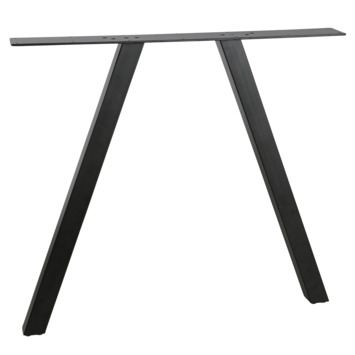 WOOOD tafelpoot Tablo 2-standenpoot metaal zwart per stuk