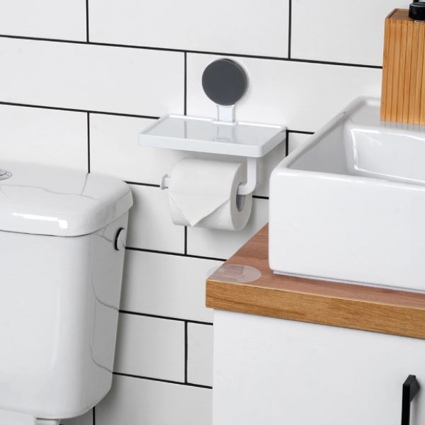 Dérouleur papier toilette avec tablette