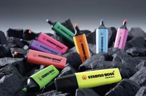 STABILO BOSS ORIGINAL, 1 stk, Grøn, Mejselspids, Sort, Grøn, Polypropylen (PP), Rektandel