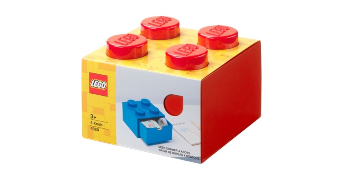 Room CopenhagenLEGO Brick Drawer 4 Rood opbergdoos  (Rood)