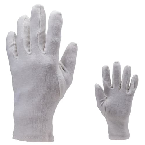 Gant de manipulation jersey coton blanchi