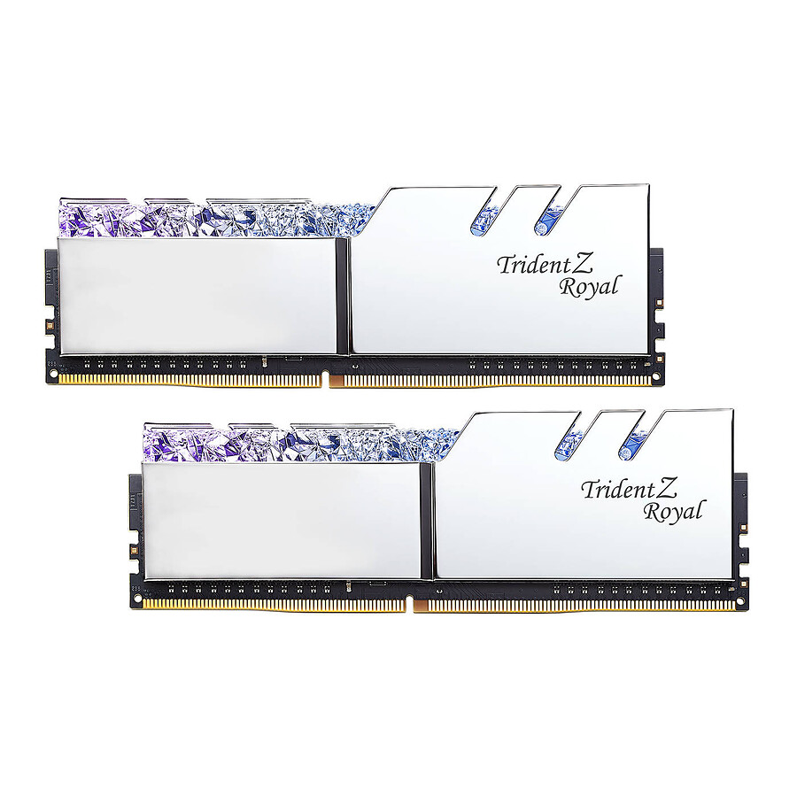 G.Skill Trident Z Royal Silver RGB - 2 x 16 Go (32 Go) - DDR4 4000 MHz - CL18