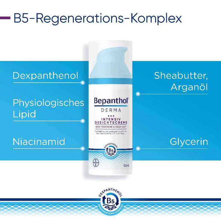 Bepanthol Derma Intensiv Gesichtscreme, 1X50 ml