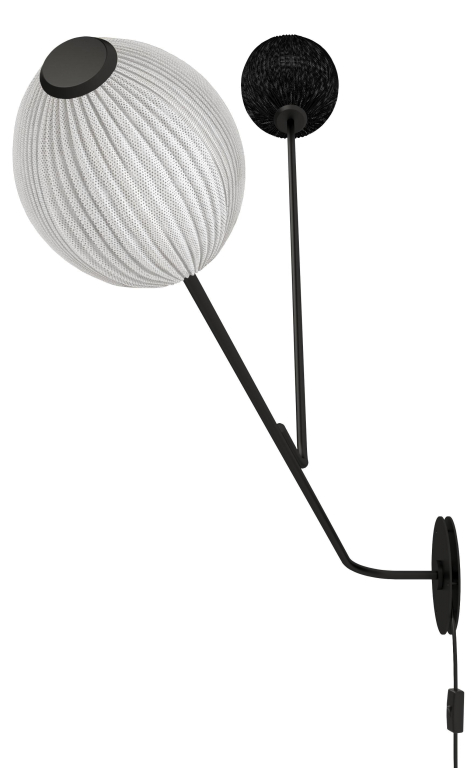 Gubi Satellite wandlamp zwart/wit