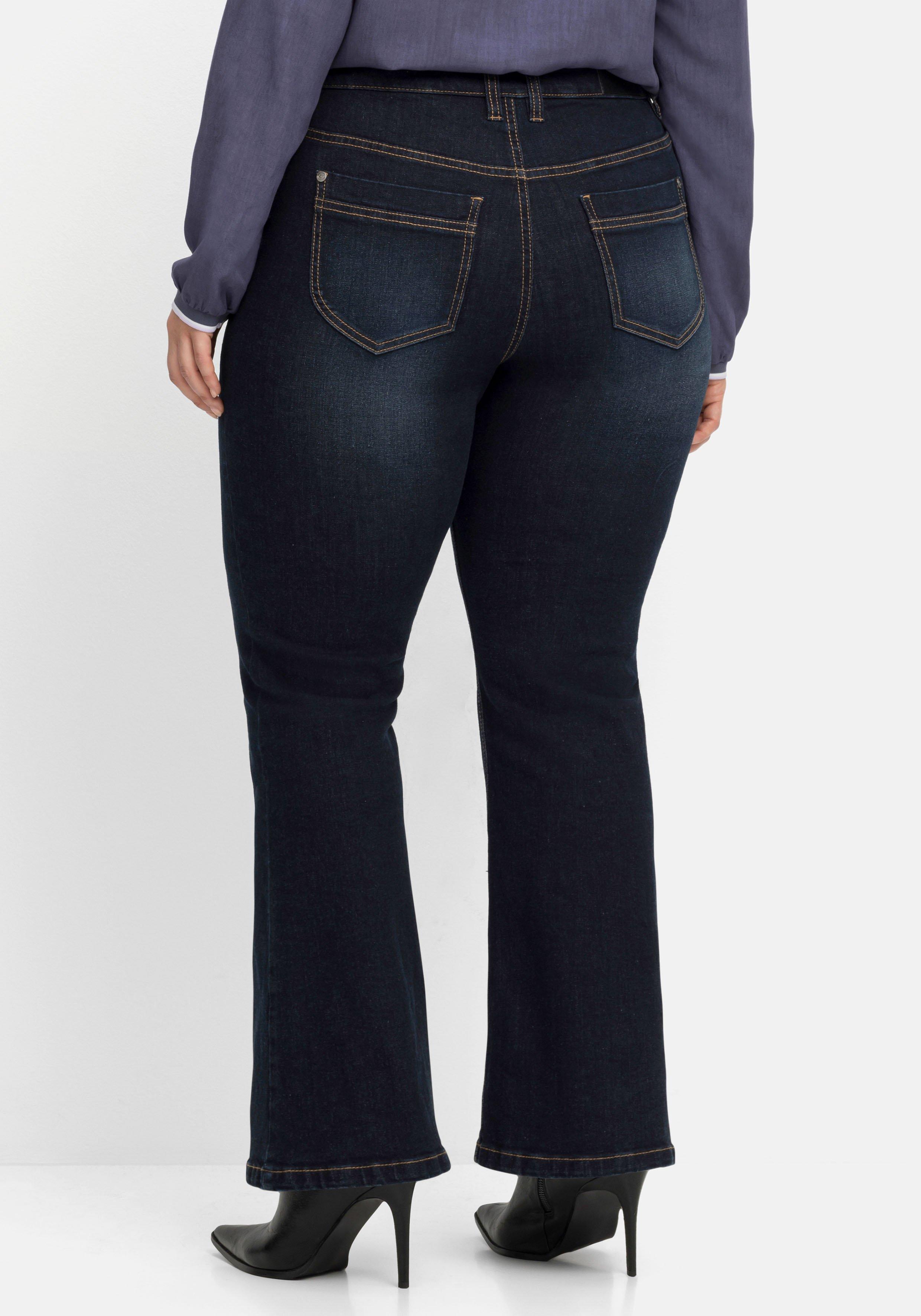 Bootcut-Jeans mit 3D-Catfaces